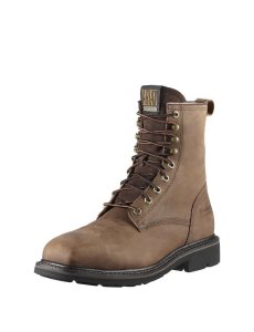 Botas De Trabajo Ariat Cascade 8' Anchos Square Puntera Steel Puntera Hombre Marrones | NBEY49182