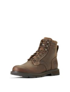 Botas De Trabajo Ariat Groundbreaker 6' Hombre Marrones | PIZG61784