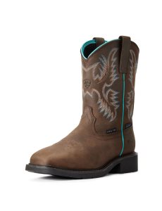 Botas De Trabajo Ariat Krista Impermeables Steel Puntera Mujer Marrones Oscuro | VKLN47613