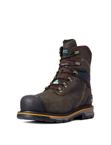 Botas De Trabajo Ariat Stump Jumper 8' CSA Glacier Grip Impermeables 600g Composite Puntera Hombre Cafe | WESV85290