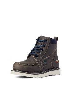 Botas Impermeables Ariat Rebar Wedge Moc Puntera Trabajo Mujer Gris | BSLR58690