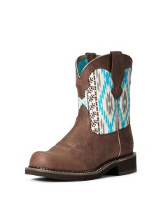 Botas Occidentales Ariat Fatbaby Heritage Twill Mujer Multicolor | UWBL52896