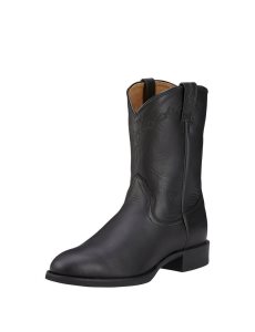 Botas Occidentales Ariat Heritage Roper Hombre Negras | AKLP94081