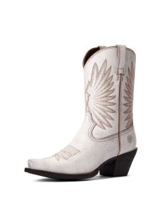 Botines Ariat Goldie Western Mujer Blancas | JZDI49618