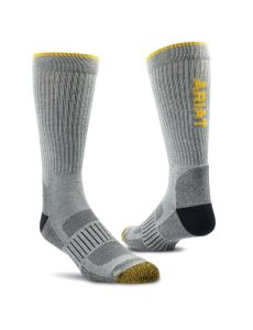 Calcetines Ariat High Performance Tek Trabajo Hombre Gris | VASL87630