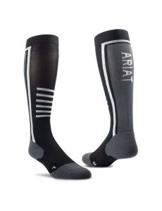 Calcetines Ariat Slimline Performances Hombre Negras | LIFP81649