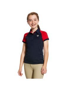 Camisa Polo Ariat Team 3.0 Niños Azul Marino | TRDC95173