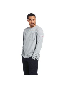 Camisas Ariat FR Max Protect Inherent Hombre Gris | CDLF56172