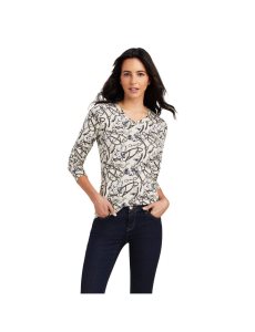Camisas Ariat Melange Print Mujer Beige | YFHP67092
