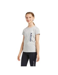 Camisas Ariat Vertical Logo Niños Gris | QDCK82137