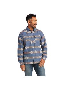 Camisas De Traje Ariat Hector Retro Fit Hombre Azules | ZSEY03987