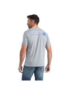 Camiseta Ariat Linear Octane Hombre Gris | EIZH76021