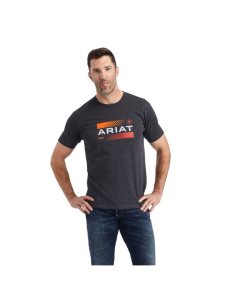 Camiseta Ariat Octane Stack Hombre Gris | YTRK60532