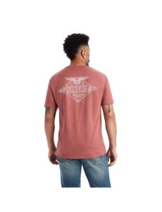 Camiseta Ariat Trabajo Eagle Hombre Rojas | GVEA15748