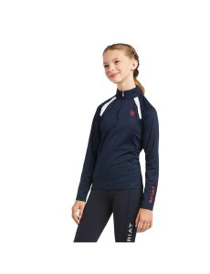 Capas Intermedias Ariat Sunstopper 2.0 Team 1/4 Zip Niños Multicolor | GIZC87241