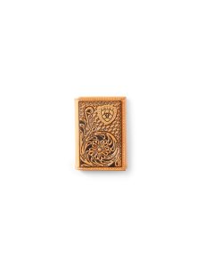 Carteras Ariat Trifold Tan Floral Logo Embroidery Hombre Marrones | LZBK41983