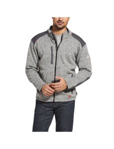 Chaquetas Ariat FR Caldwell Full Zip Sueter Hombre Gris | ZGBH70914