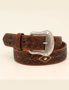 Cinturones Ariat Diamond medallion Hombre Marrones | IPNF50178