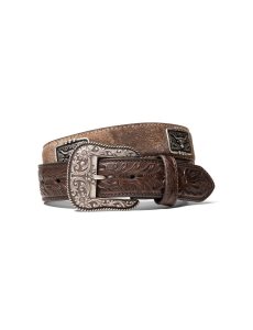 Cinturones Ariat Steer Head Concho Hombre Marrones | NYTH09156