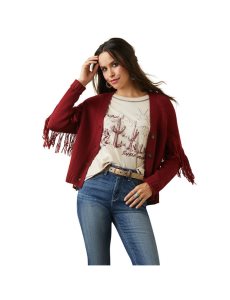 Cárdigan Ariat Red Rock Mujer Rojas | LVRA03846