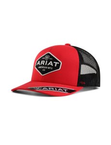 Gorras Ariat Hexigon Logo Hombre Negras | IGRT91405