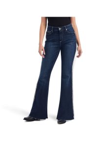 Jeans Ariat R.E.A.L. High Rise Fringe Flare Mujer Multicolor | ZQDL46983