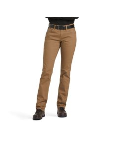 Pantalones Ariat Rebar DuraStretch Made Tough Directo Leg Mujer Kaki | PNWY70615