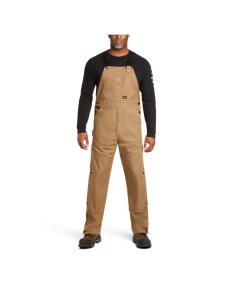 Pantalones Babero Ariat Rebar Duracanvas Unlined Hombre Kaki | GUNW16479