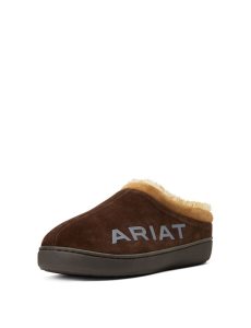 Pantuflas Ariat Logo Encapuchado Back Clog Hombre Chocolate | PHWR18546