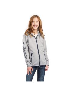 Sudadera Con Capucha Ariat Byron Full Zip Niños Gris | HZXK14368