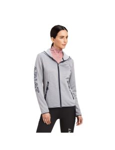 Sudadera Con Capucha Ariat Byron Full Zip Mujer Gris | UIOV56749