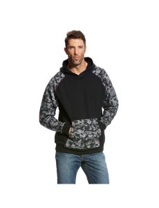 Sudadera Con Capucha Ariat FR DuraStretch Patriot Hombre Negras | IQCB39105