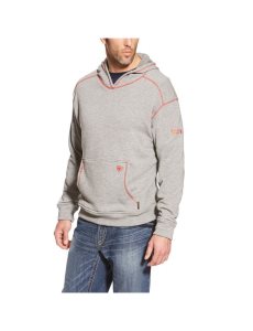 Sudadera Con Capucha Ariat FR Polartec Hombre Gris | GORT54980