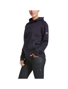 Sudadera Con Capucha Ariat FR Rev Pullover Mujer Azul Marino | MIHD51724