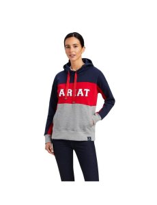 Sudadera Con Capucha Ariat Rabere Team Mujer Azul Marino | HJAW37104
