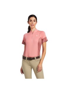 Tops Ariat Cambria Jersey 1/4 Zip Mujer Coral | EXIM86037