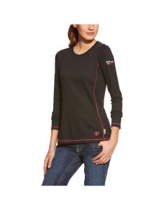 Tops Ariat FR Polartec PowerDry Mujer Negras | PYWD72108