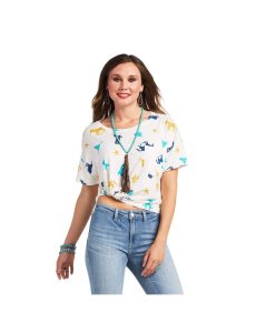 Tops Ariat Mojave Tee Mujer Multicolor | KFXO28710