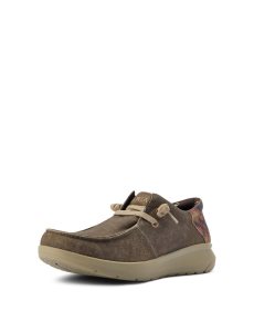 Zapatillas Ariat Hilo Stretch Encaje Hombre Marrones Oscuro | XZWD03478